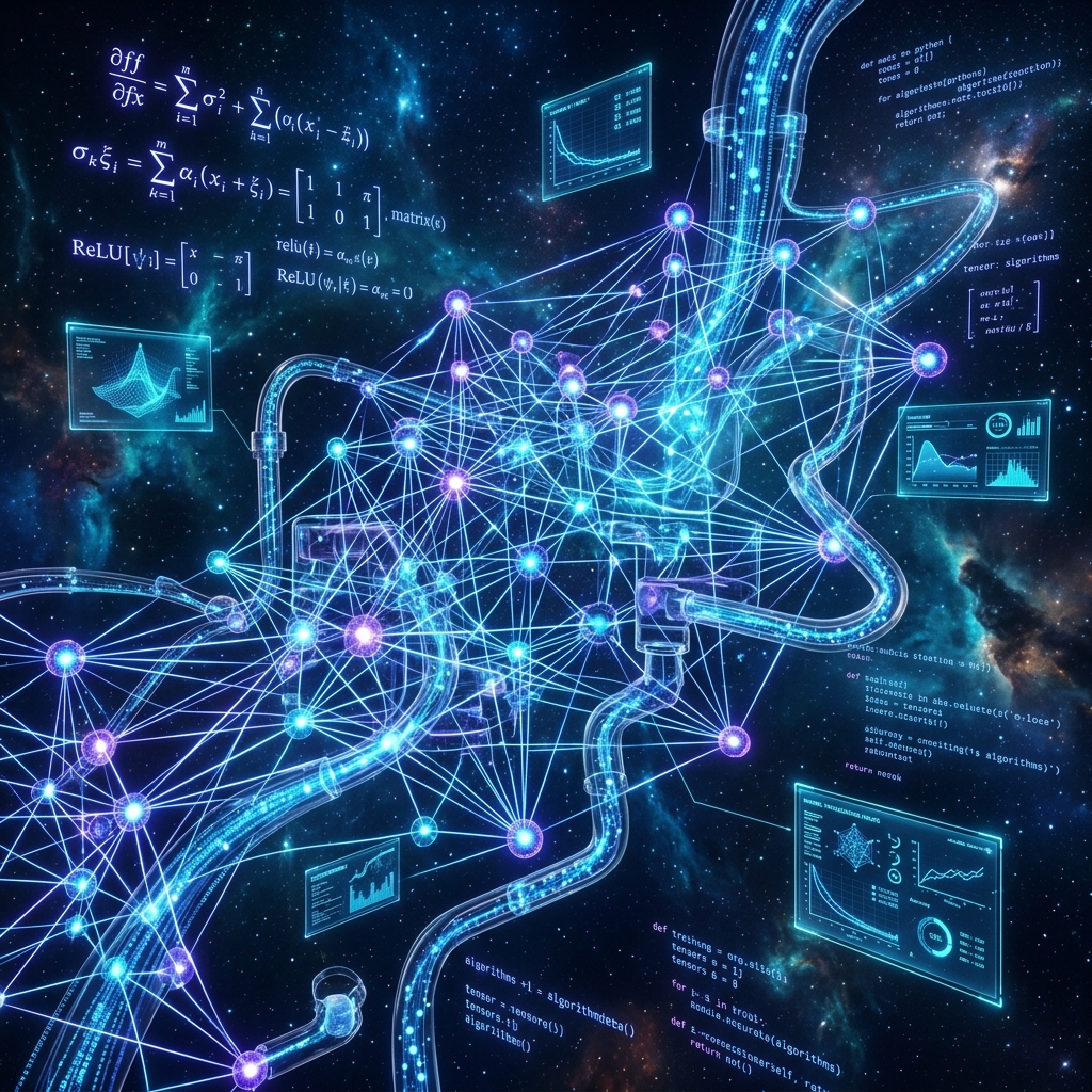 Deep Learning course — advanced neural architecture diagram